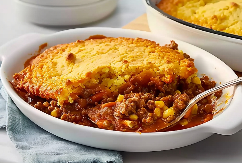 Sloppy Joe Cornbread Casserole