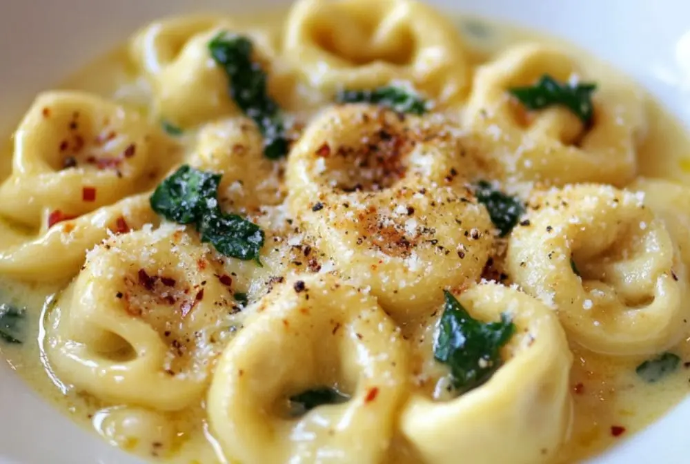 Skillet Cacio e-Pepe Tortellini