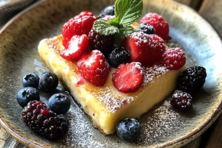 Baked Yogurt Custard Toast