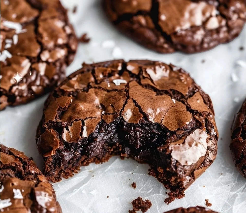 Delicious fudgy chewy browkies fresh out of the oven